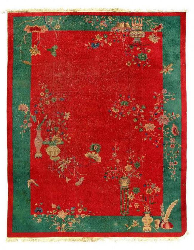 Canvello Chinese Antique Art Deco Rug - 9' X 12' - Canvello