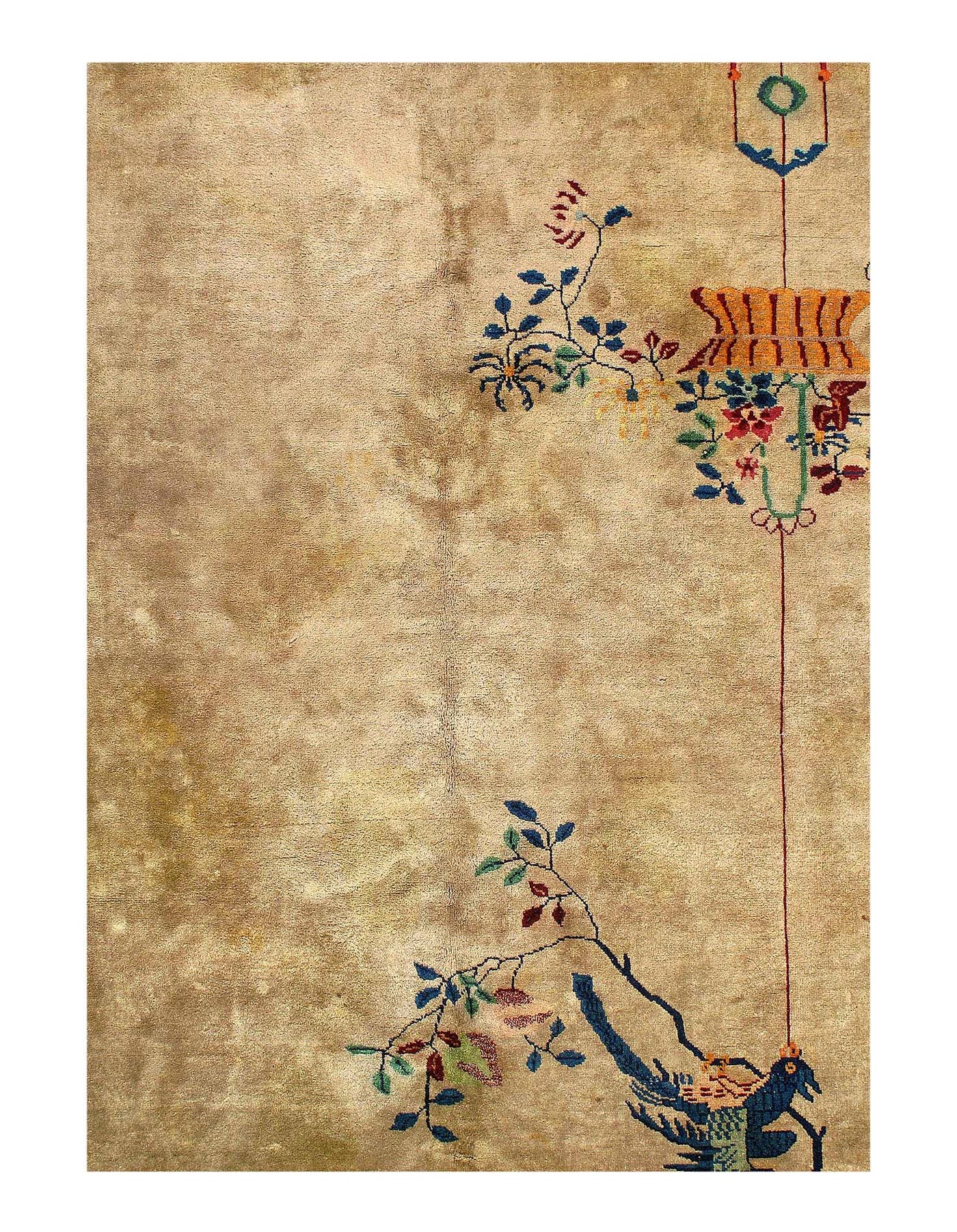 Canvello Chinese Antique Art Deco Rug - 9'X 11'4'' - Canvello