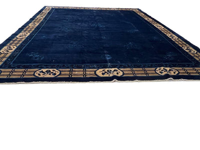 Canvello Chinese Antique Art Deco rug - 9'X 11'5'' - Canvello