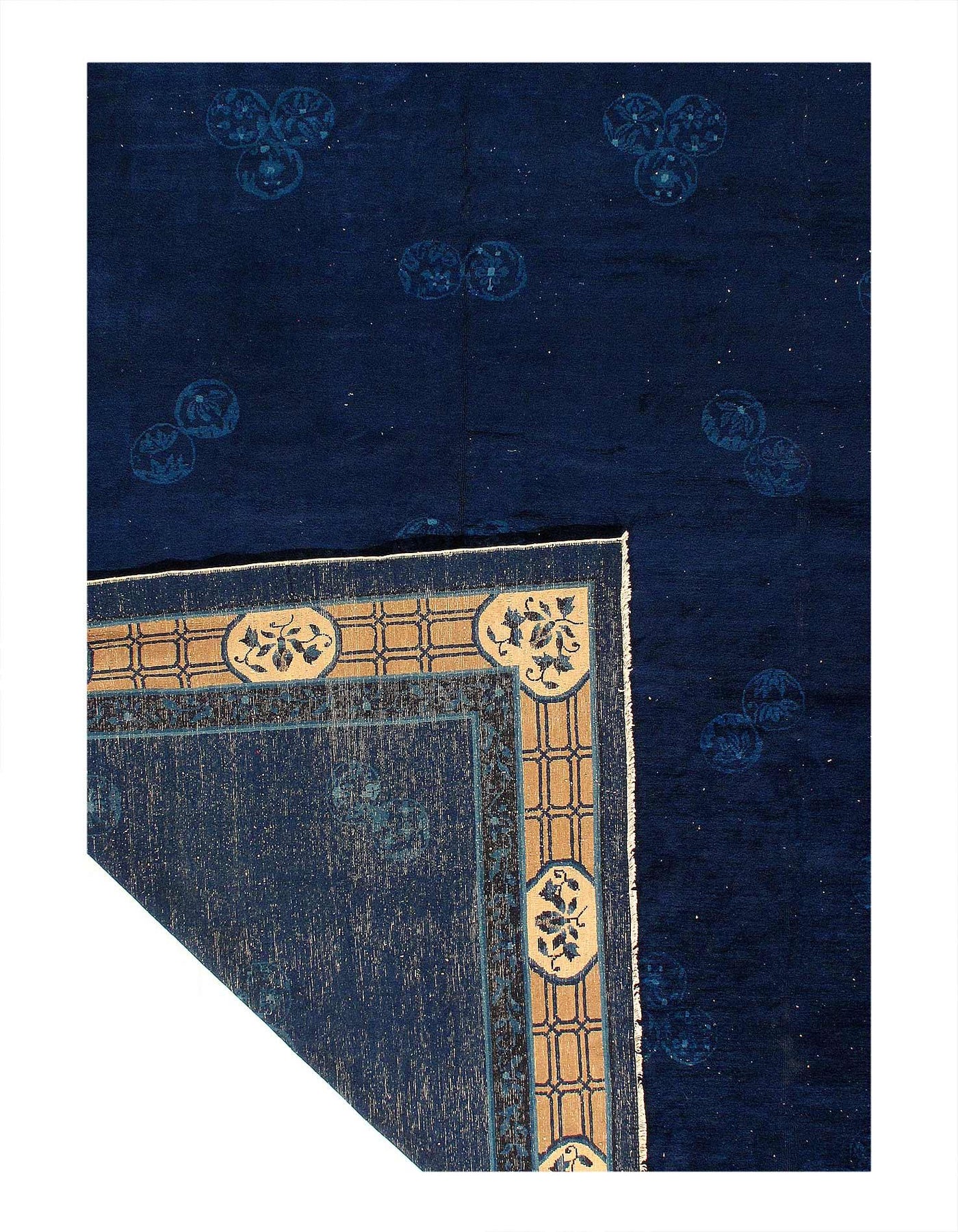 Canvello Chinese Antique Art Deco rug - 9'X 11'5'' - Canvello