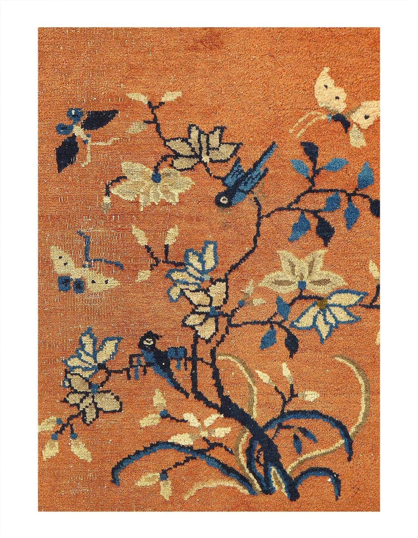 Canvello Chinese Antique Early 20th Century Art Deco Rug - 9'3'' X 11'6'' - Canvello