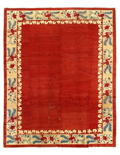 Canvello Chinese Art Deco Antique Red Rug - 8' X 9'8'' - Canvello