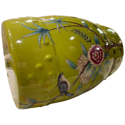 Canvello Chinese Floral Bird Porcelain Garden Stool - Canvello