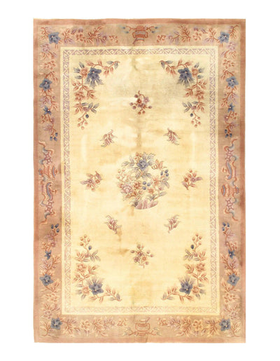 Canvello Chinese Hand Knotted Designer Colorful Rugs - 6' X 9'