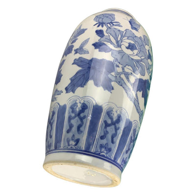 Canvello Chinese Porcelain Vase Blue and White - 14” x 7” - Canvello