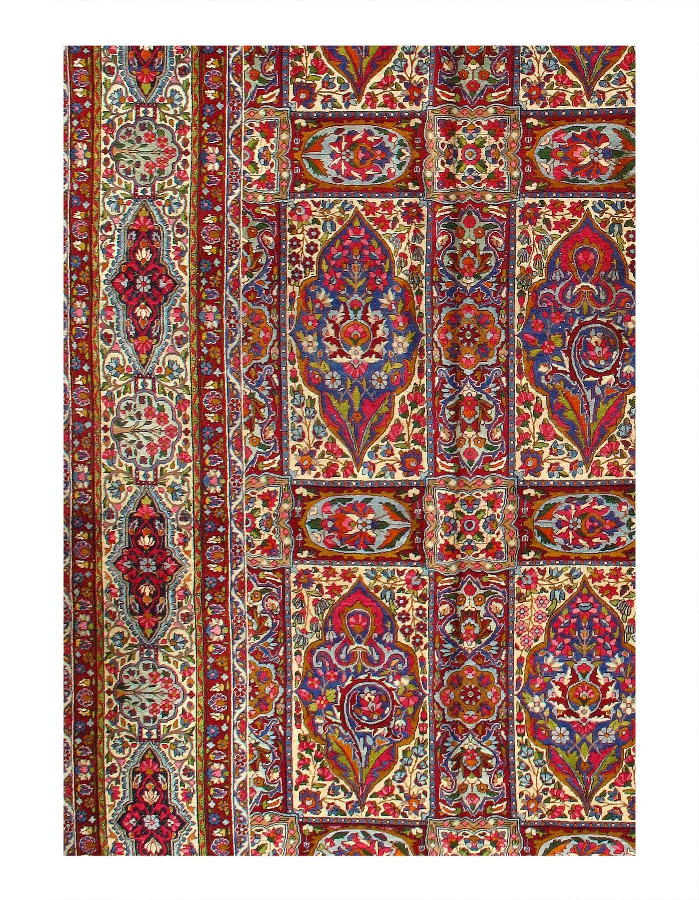 Canvello Circa 1920 Antique Silkroad Lavar Kerman Rug - 10' X 14' - Canvello