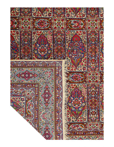 Canvello Circa 1920 Antique Silkroad Lavar Kerman Rug - 10' X 14' - Canvello