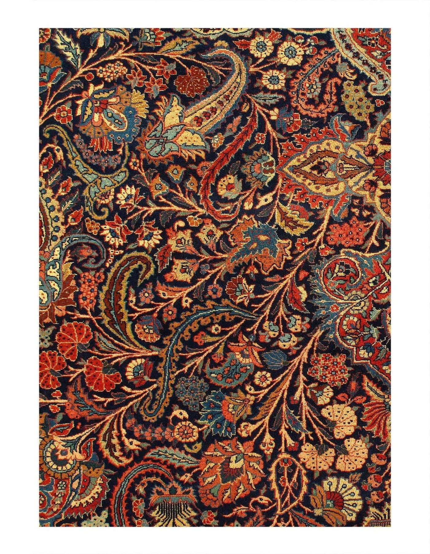 Canvello Circa 1930 Hand Knotted Antique Kashan Rug - 13' X 18' - Canvello