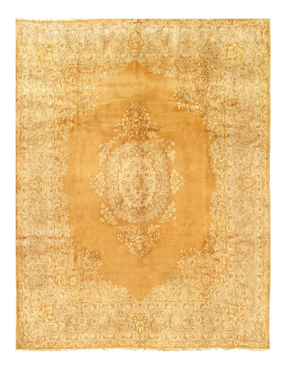 Canvello Circa 1950 Gold Silkroad Kerman Rug - 7'9'' x 10'7'' - Canvello