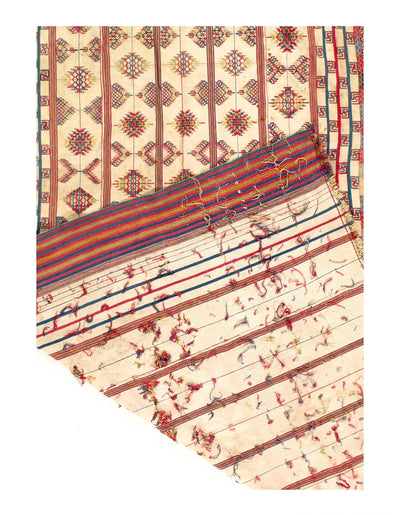Canvello Circa 1970 Fine Flat Weave Vintage Textile - 4'6'' X 8'