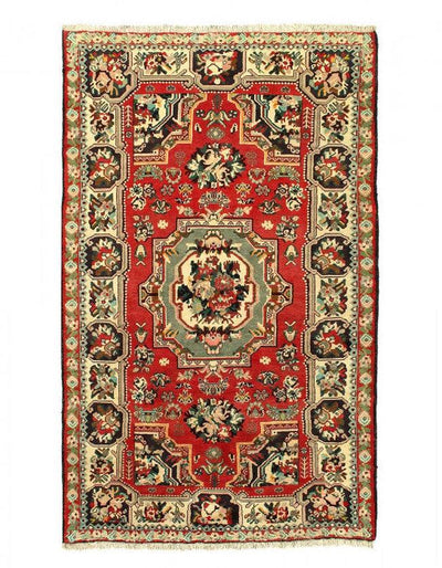 Canvello Circa 1970 Fine Hand Knotted Persian Vintage Bakhtiari Rug - 5'4'' X 8'11''