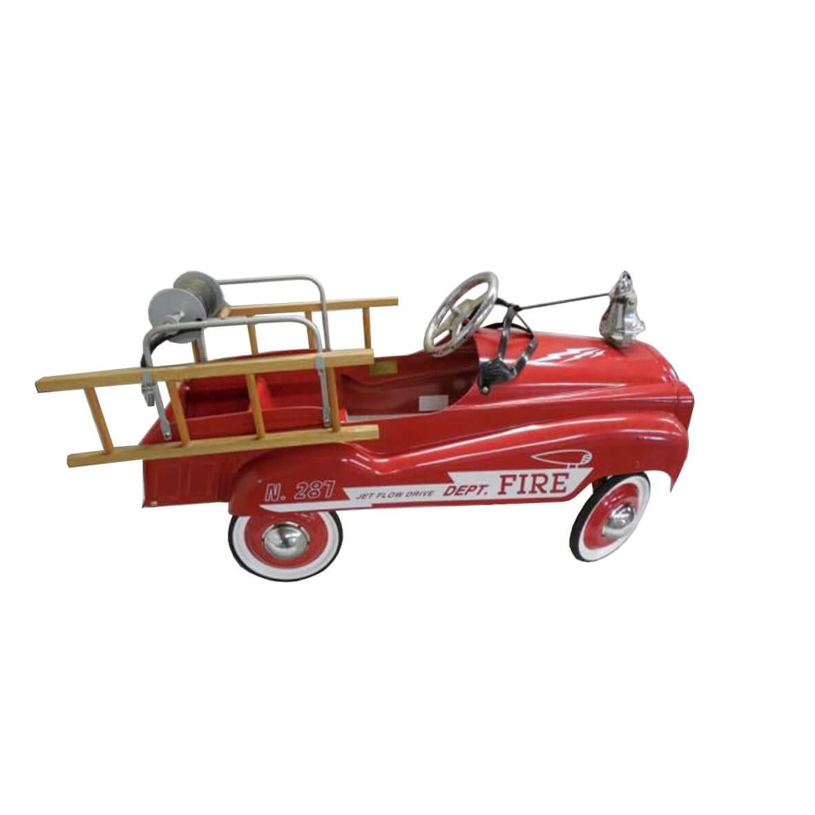 Canvello Collectible Burns Novelty Company Pedal Fire Truck - Canvello