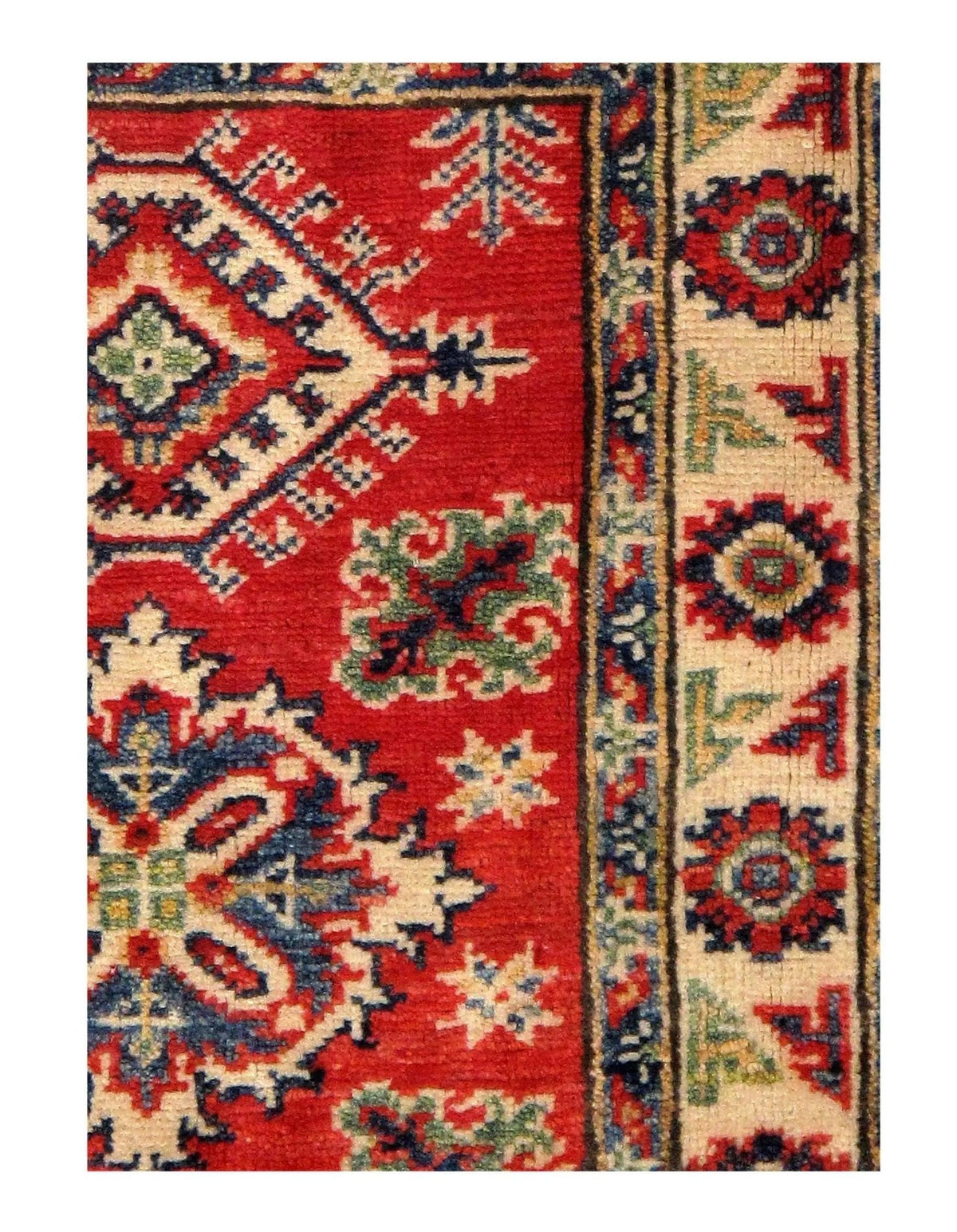 Canvello Contemporary Pak Kazak Lamb's Wool Rug - 2' x 3' - Canvello