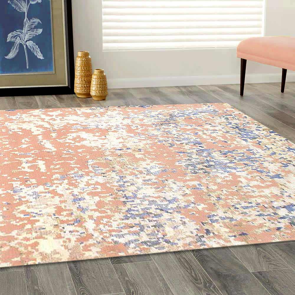 Canvello Contemporary Silk & wool Rug - 5' X 8'