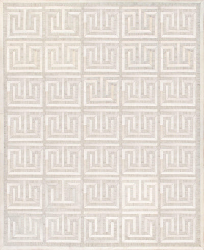 Canvello Cowhide & Sari Silk Multicolor Area Rug - 4' X 6' - Canvello