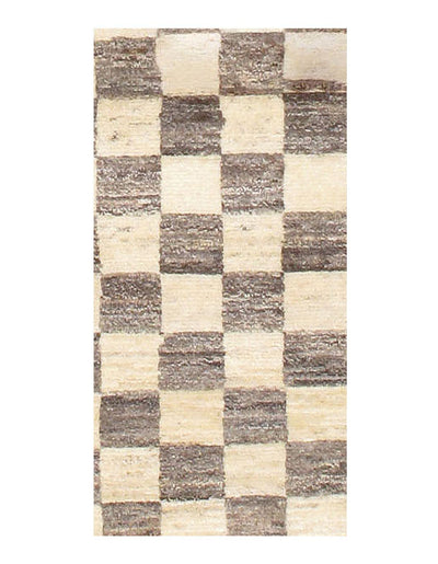 Canvello Cream Gray Silkroad Luribaft Gabbeh Rug - 4' X 7' - Canvello