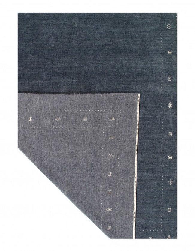 Canvello Dark Gray Fine Hand knotted Gabbeh Rug 8'11'' X 12' - Canvello