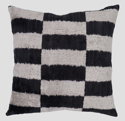 Canvello Decorative Black And White Lumbar Pillow | 16 x 16 in (40 x 40 cm) - Canvello