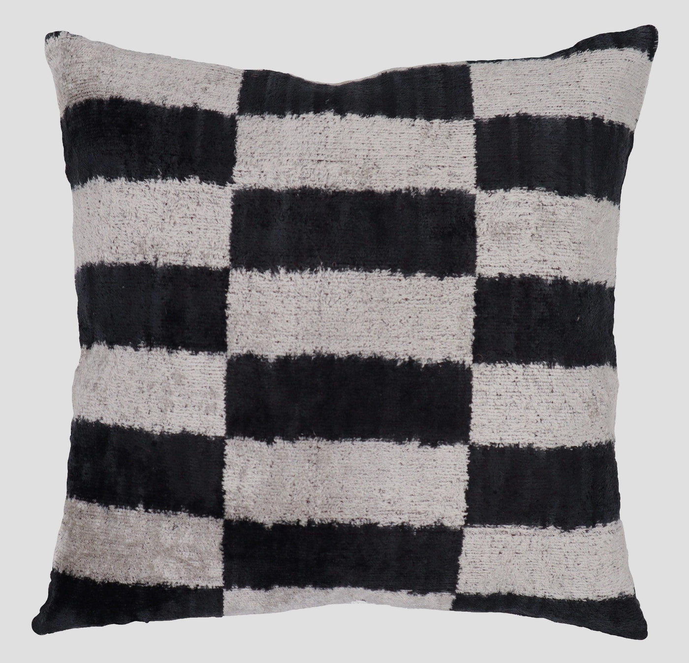 Canvello Decorative Black And White Lumbar Pillow | 16 x 16 in (40 x 40 cm)