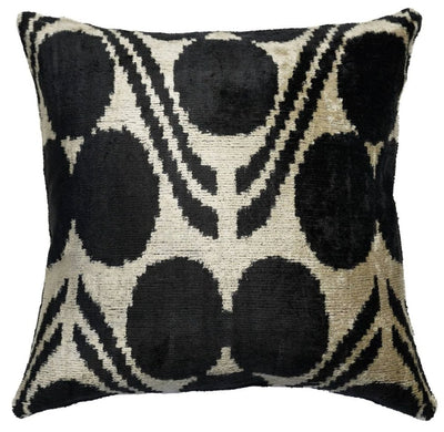 Canvello Decorative Black And White Throw Pillow - 24"x24" - Canvello