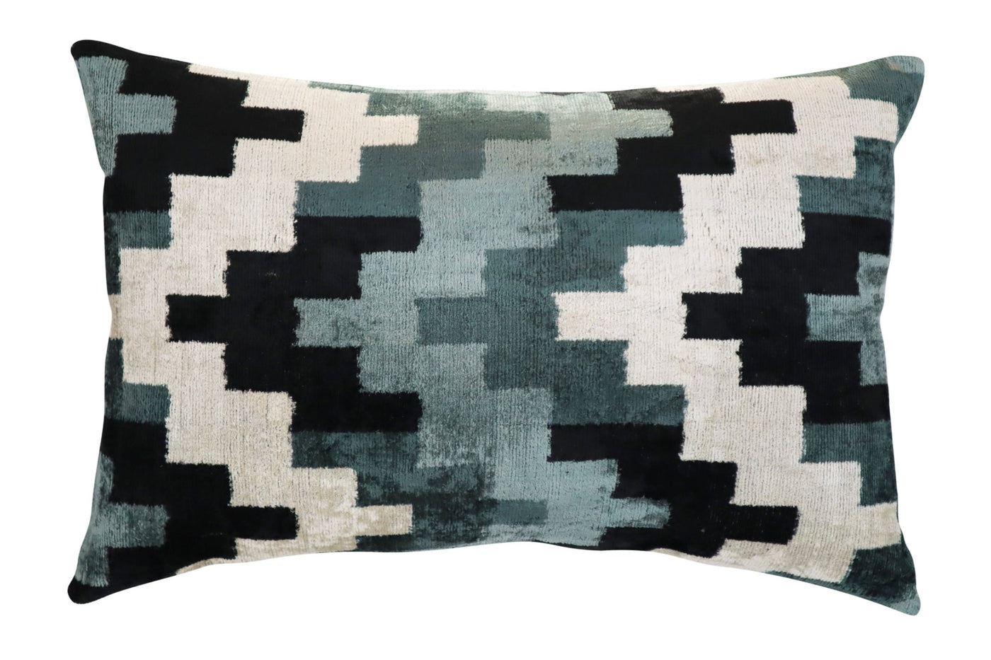 Canvello Decorative Gray Throw Pillow Down Filled - 16x24 in - Canvello