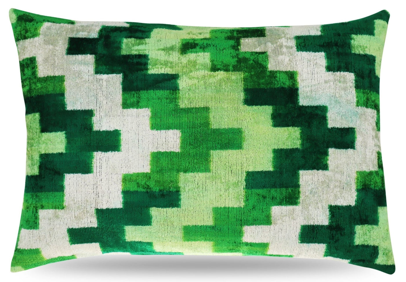 Canvello Decorative Green Throw Pillow Down Filled - 16x24 in - Canvello