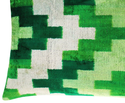 Canvello Decorative Green Throw Pillow Down Filled - 16x24 in - Canvello