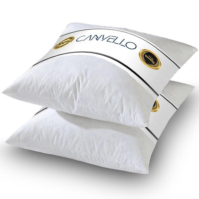 Canvello Decorative Pillow inserts , Throw Pillow Insert Down - Feather fill for extra fluff with 233 thread count - 100% cotton cover - Quality Checked in U.S.A - Canvello