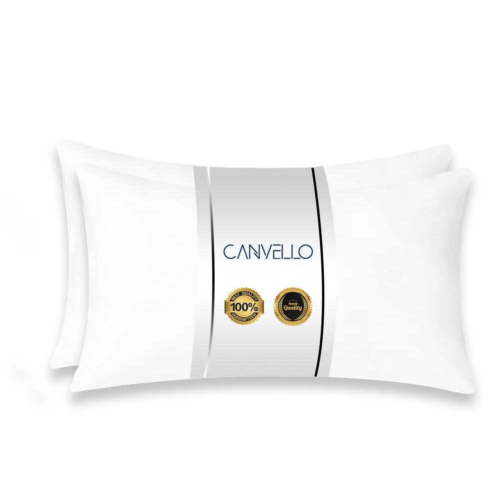 Canvello Decorative Pillow inserts , Throw Pillow Insert Down - Feather fill for extra fluff with 233 thread count - 100% cotton cover - Quality Checked in U.S.A - Canvello