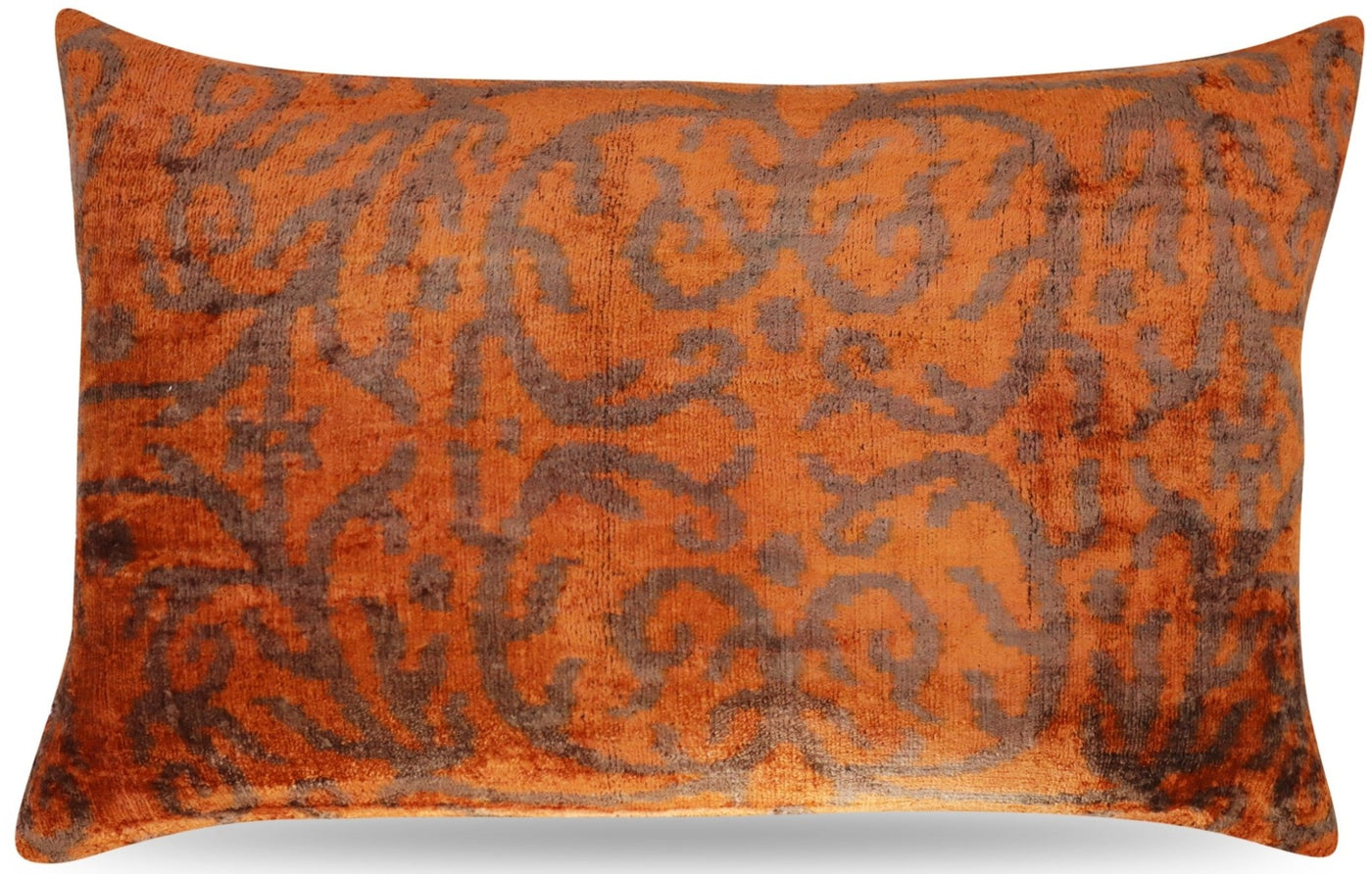 Canvello Decorative Soft Brownish Orange Throw Pillow - 16X24 in - Canvello