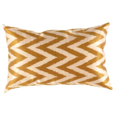 Canvello Decorative Throw Ikat Silk Pillow - 16'' X 24'' - Canvello