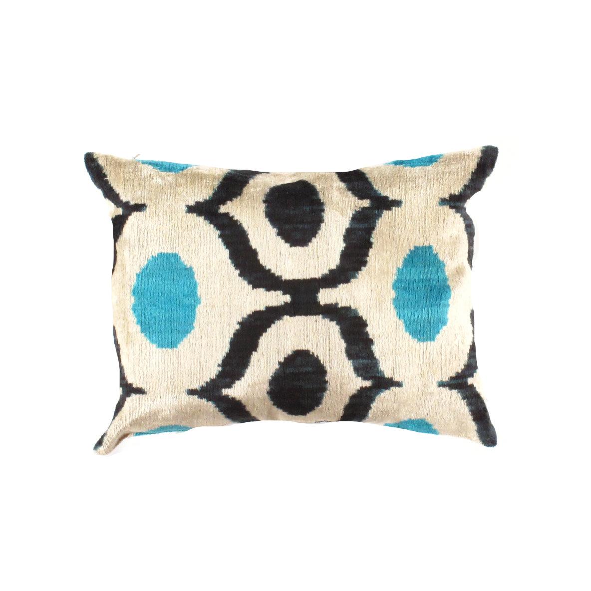 Canvello Decorative Throw Velvet Ikat Pillow - 16" X 24" - Canvello