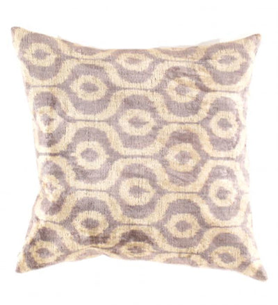 Brown Turkish Silk Ikat Pillow | Brown Silk Ikat Pillow | Canvello