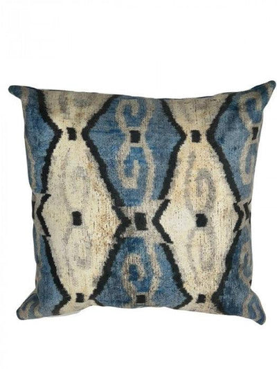 Double Sided Silk ikat Pillow | Multi Color Silk ikat Pillow| Canvello