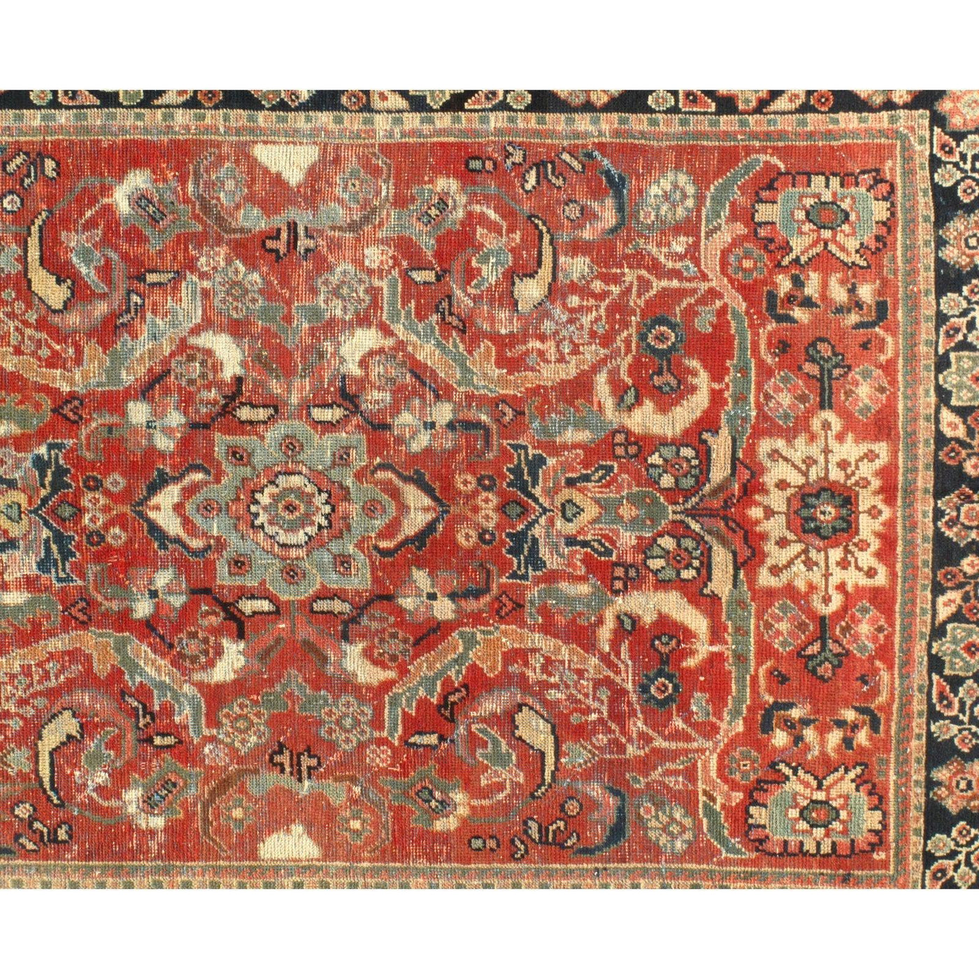 Canvello Early 20th Century Mahal Rust Rugs - 4'1" x 6'3"