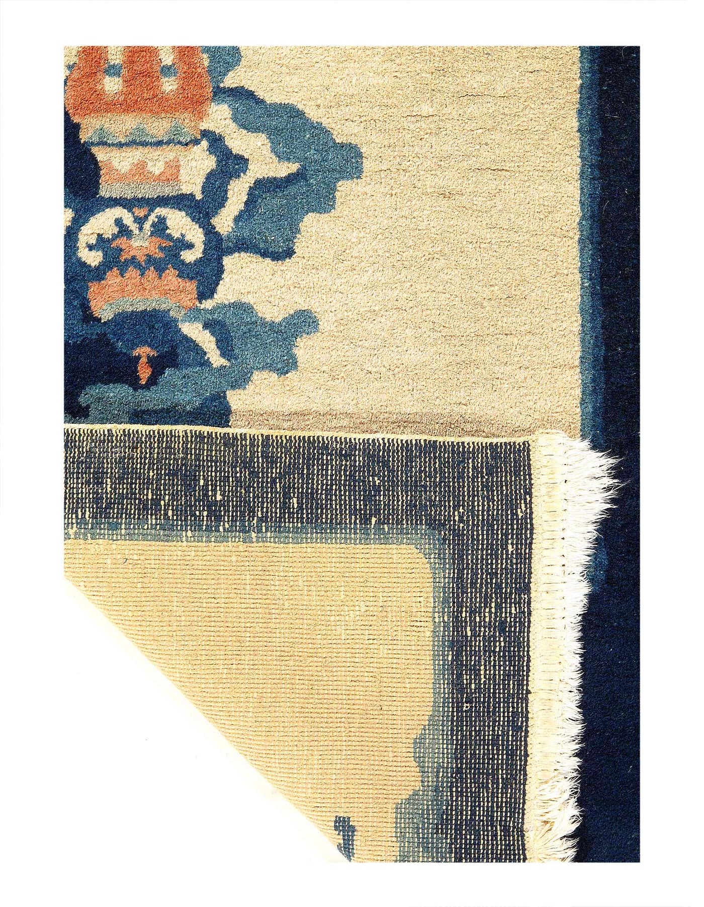 Canvello Elegance and Opulence An Antique Chinese Art Deco Rug - 2' X 2'11'' - Canvello