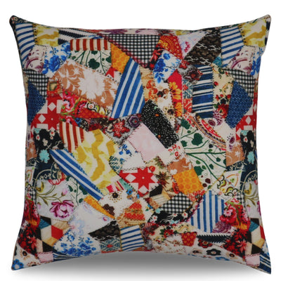 Canvello Elegance in Bloom Print Silk Throw Pillow - Canvello