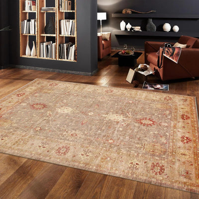 Canvello Farahan Hand - Knotted Lamb's Wool Brown Area Rug - 9' X 12'6" - Canvello