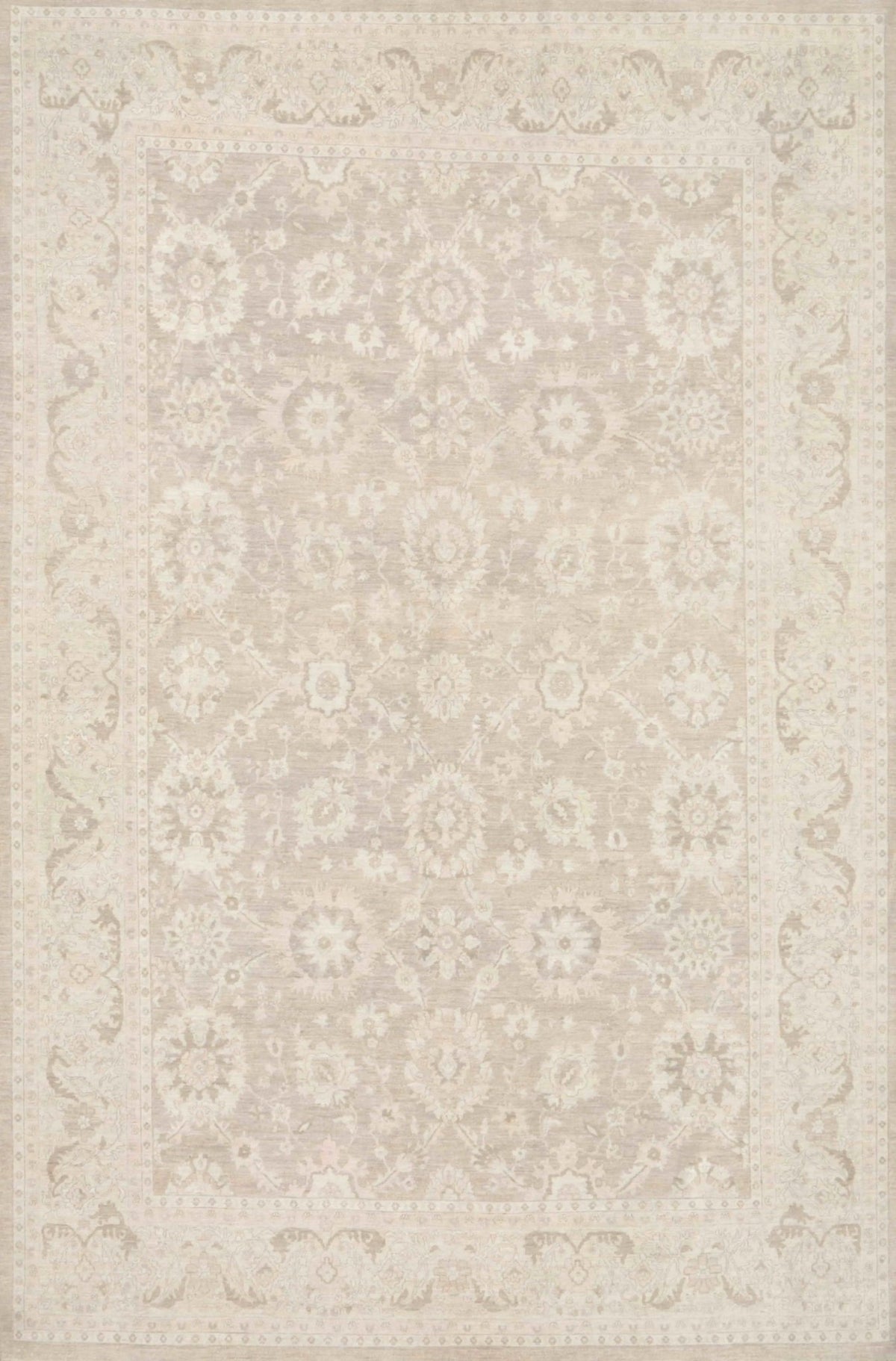 Canvello Ferehan Collection Hand-Knotted Wool Area Rug- 9'10" X 14'9"