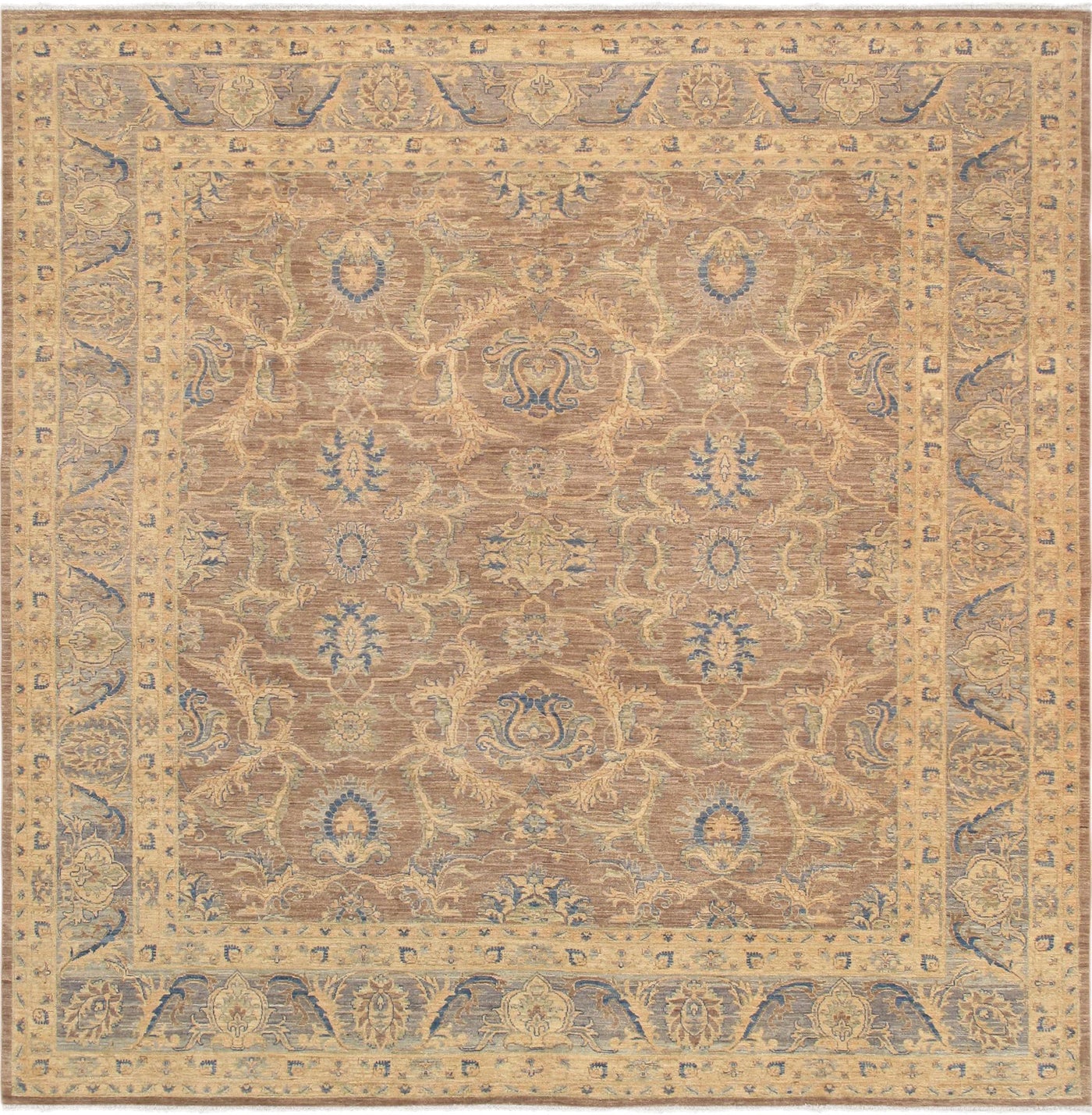 Canvello Ferehan Collection Hand - Knotted Wool Area Rug - 9'4" X 9'7" - Canvello