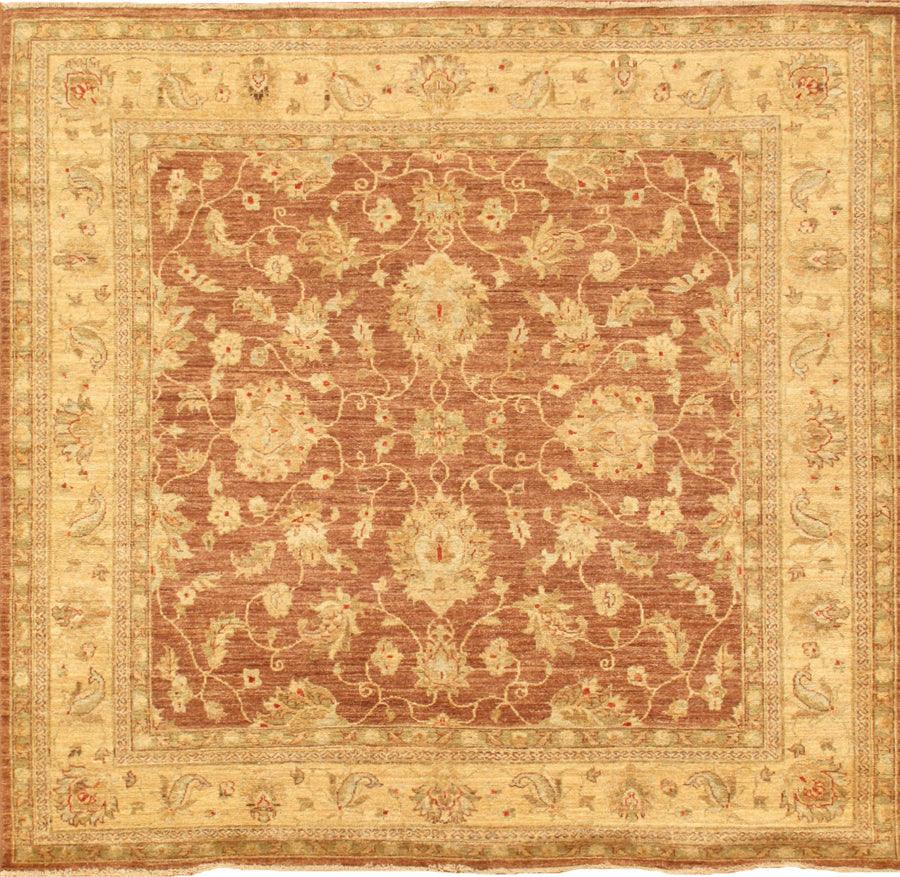 Canvello Ferehan Hand-Knotted Lamb's Wool Area Rug- 5'3" X 5'10"