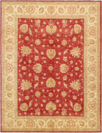 Canvello Ferehan Hand-Knotted Lamb's Wool Area Rug- 8'10" X 11'8"