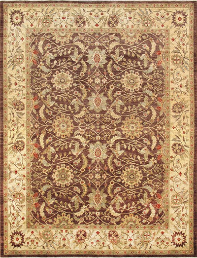 Canvello Ferehan Hand-Knotted Lamb's Wool Area Rug- 8' X 10'5"
