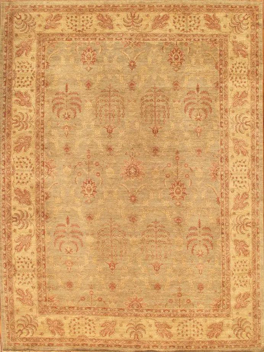 Canvello Ferehan Hand-Knotted Lamb's Wool Area Rug- 10'3" X 13'9"