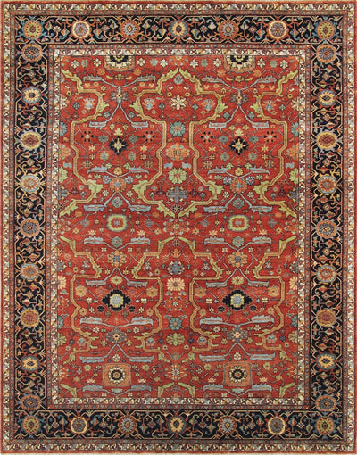 Canvello Ferehan Hand-Knotted Lambs Wool Area Rug-12'0 X 12'3"