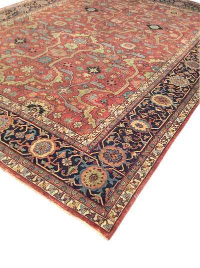 Canvello Ferehan Hand - Knotted Lambs Wool Area Rug - 12'0 X 12'3" - Canvello