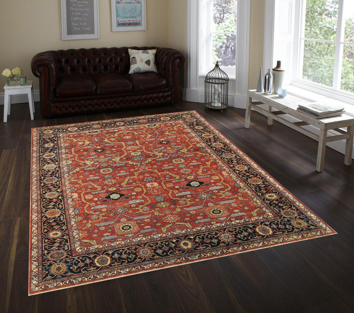 Canvello Ferehan Hand - Knotted Lambs Wool Area Rug - 12'0 X 12'3" - Canvello