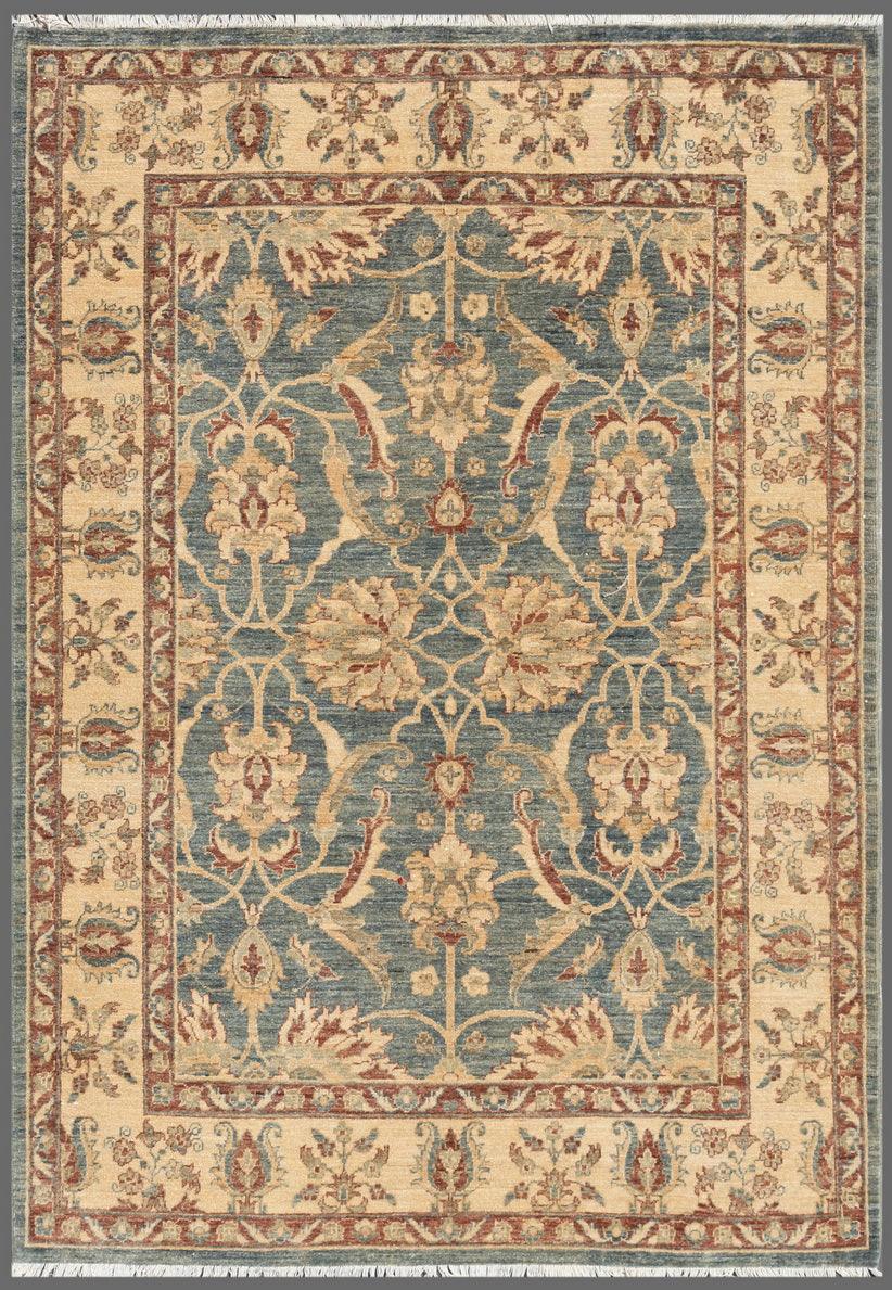 Canvello Ferehan Hand - Knotted Lamb's Wool Area Rug - 4'11" X 7' - Canvello