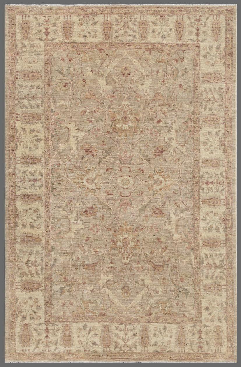 Canvello Ferehan Hand - Knotted Lamb's Wool Area Rug - 6'1" X 9'1" - Canvello