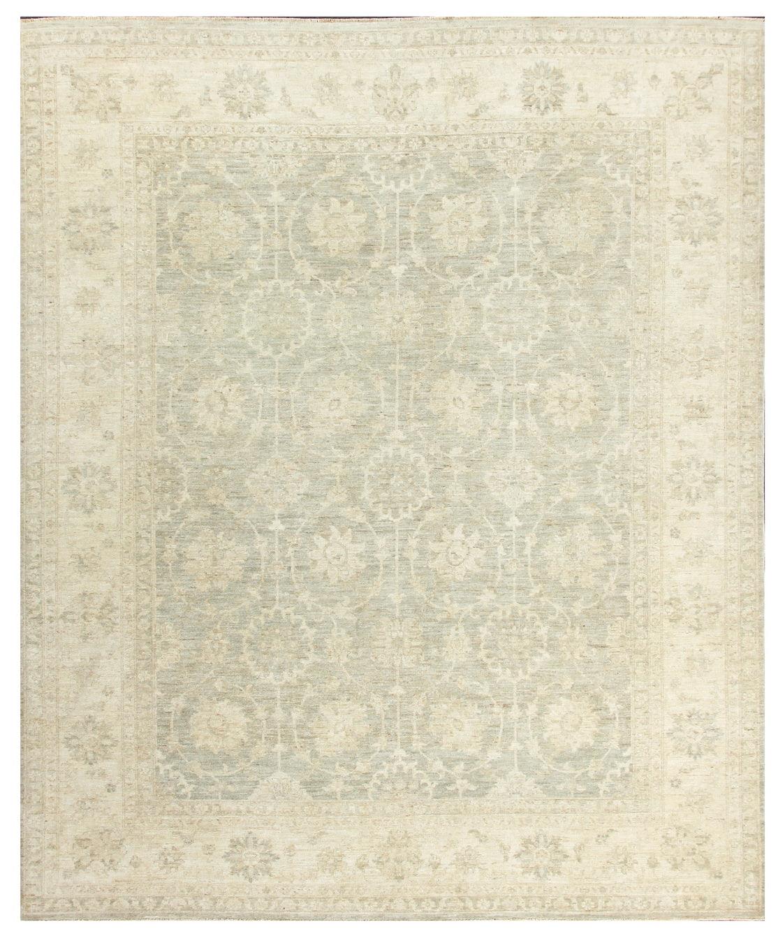 Canvello Ferehan Hand - Knotted Lamb's Wool Area Rug - 8'1" X 9'7" - Canvello